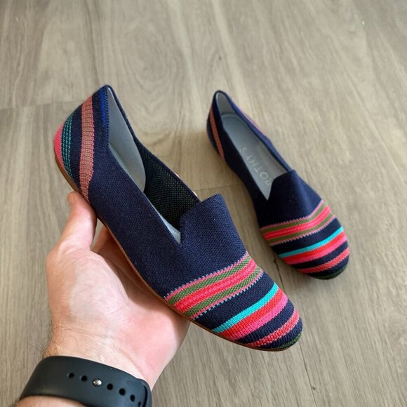 Rothy's Shoes - Rothy’s The Loafer Multicolor Stripe Size 6.5